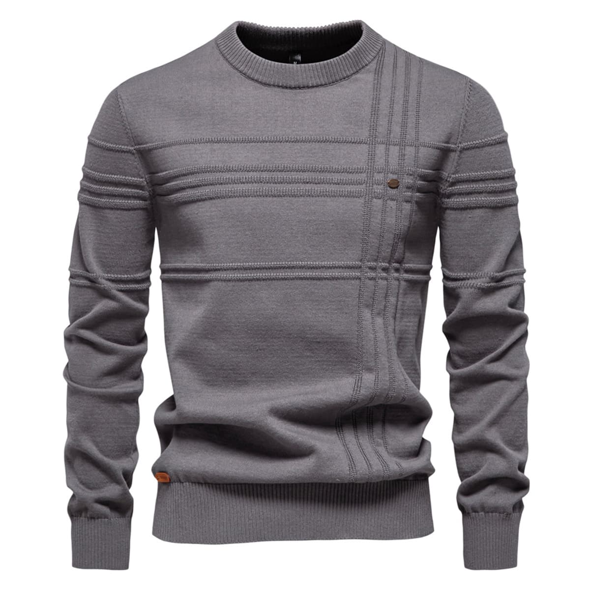Men’s Crosshatch Crew Neck Sweater