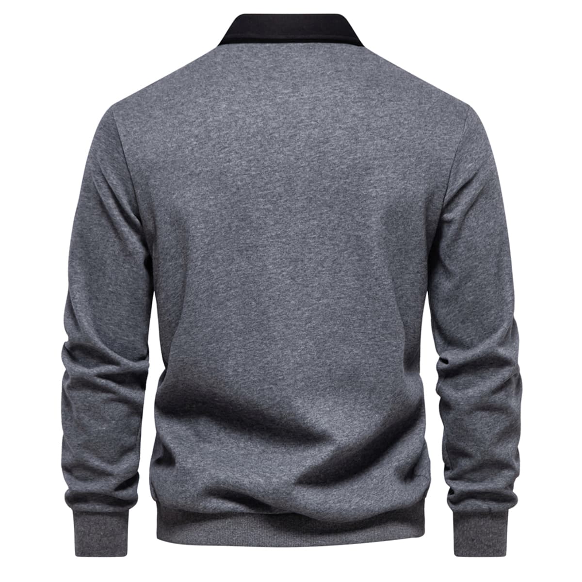 Men’s Polo Collar Sweatshirt