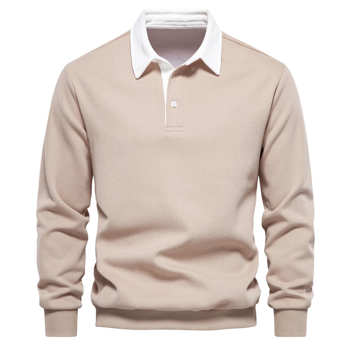 Men’s Polo Collar Sweatshirt
