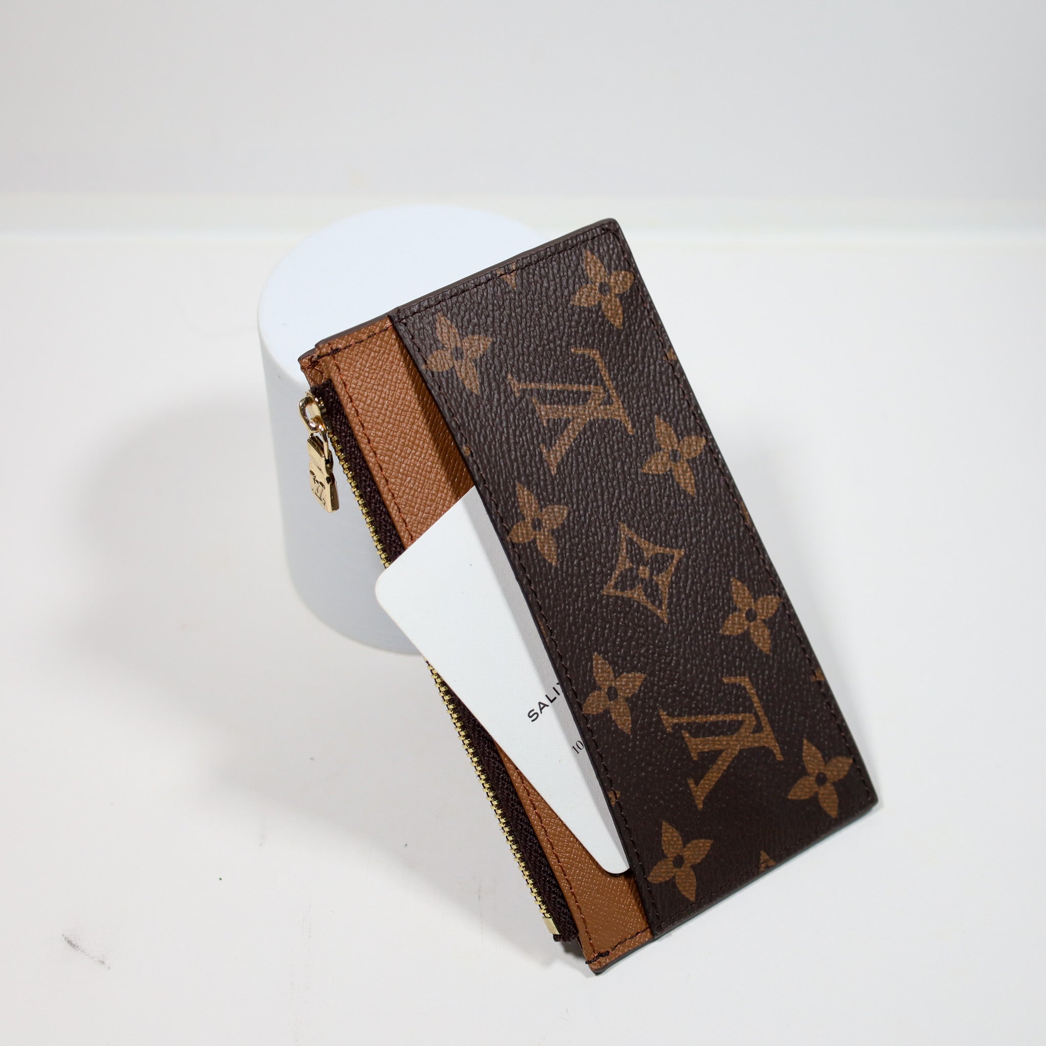 Louis Vuitton Monogram Card Holder Zipper Wallet
