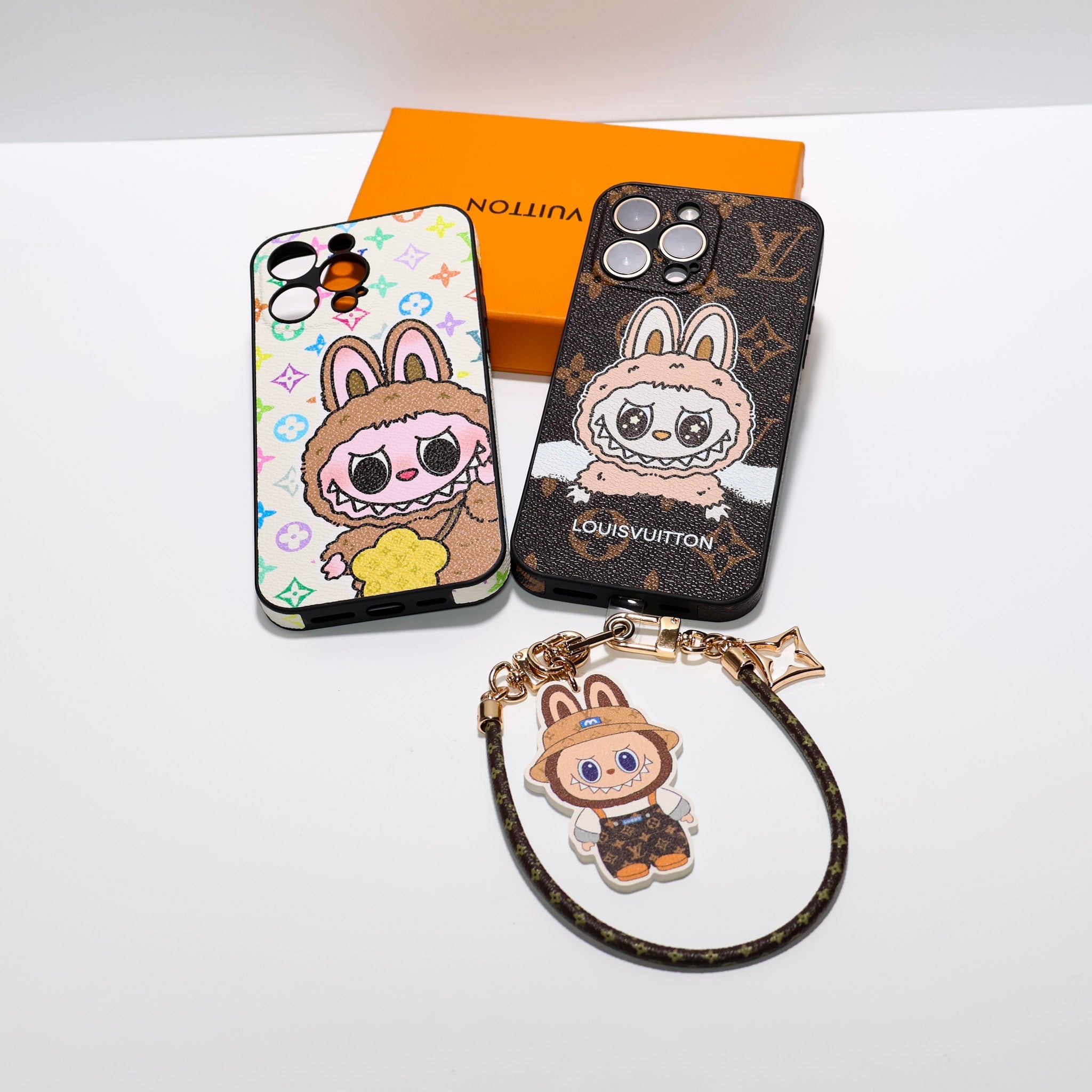 Labubu Big Face LV iPhone Case for 13 16 Pro Max Series
