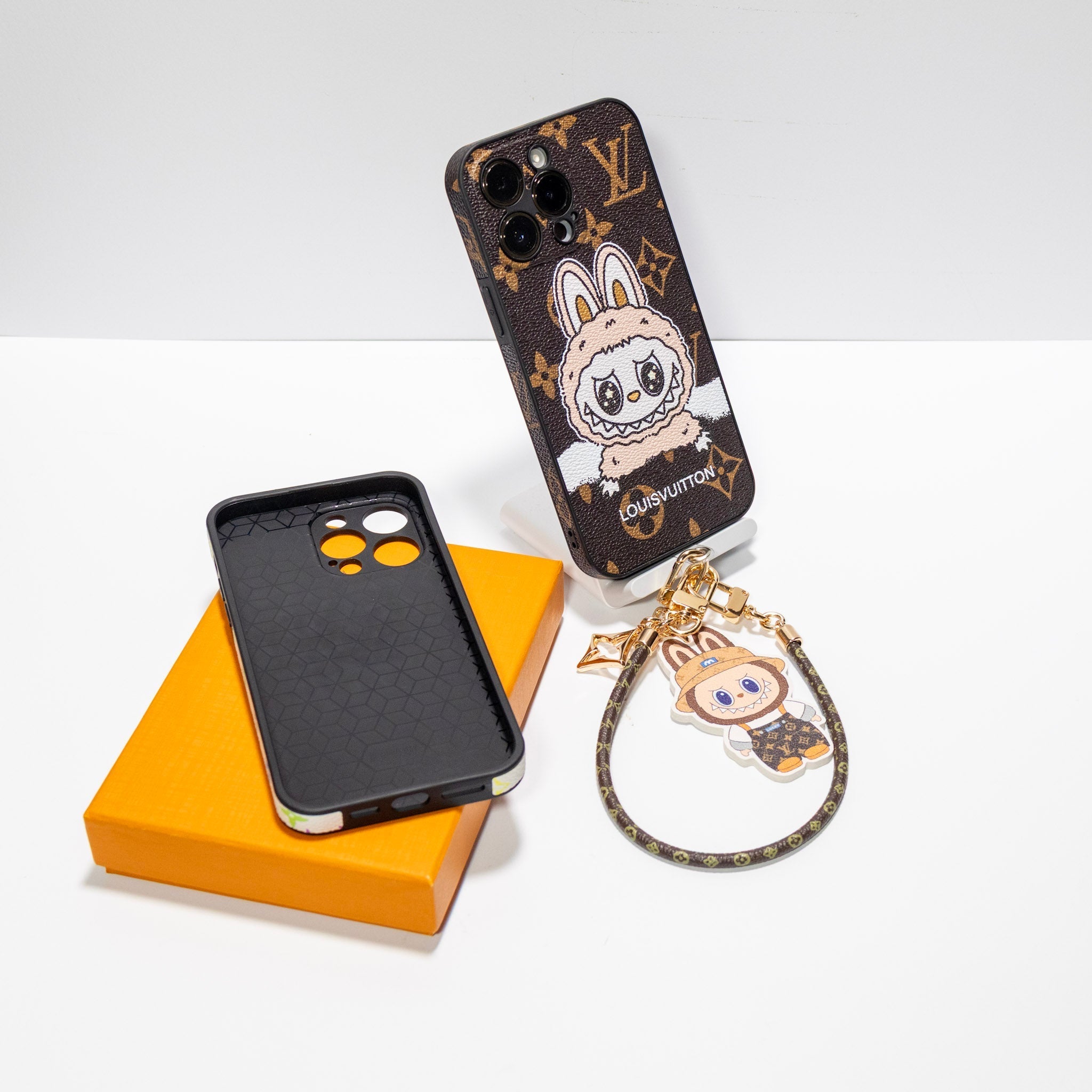Labubu Big Face LV iPhone Case for 13 16 Pro Max Series