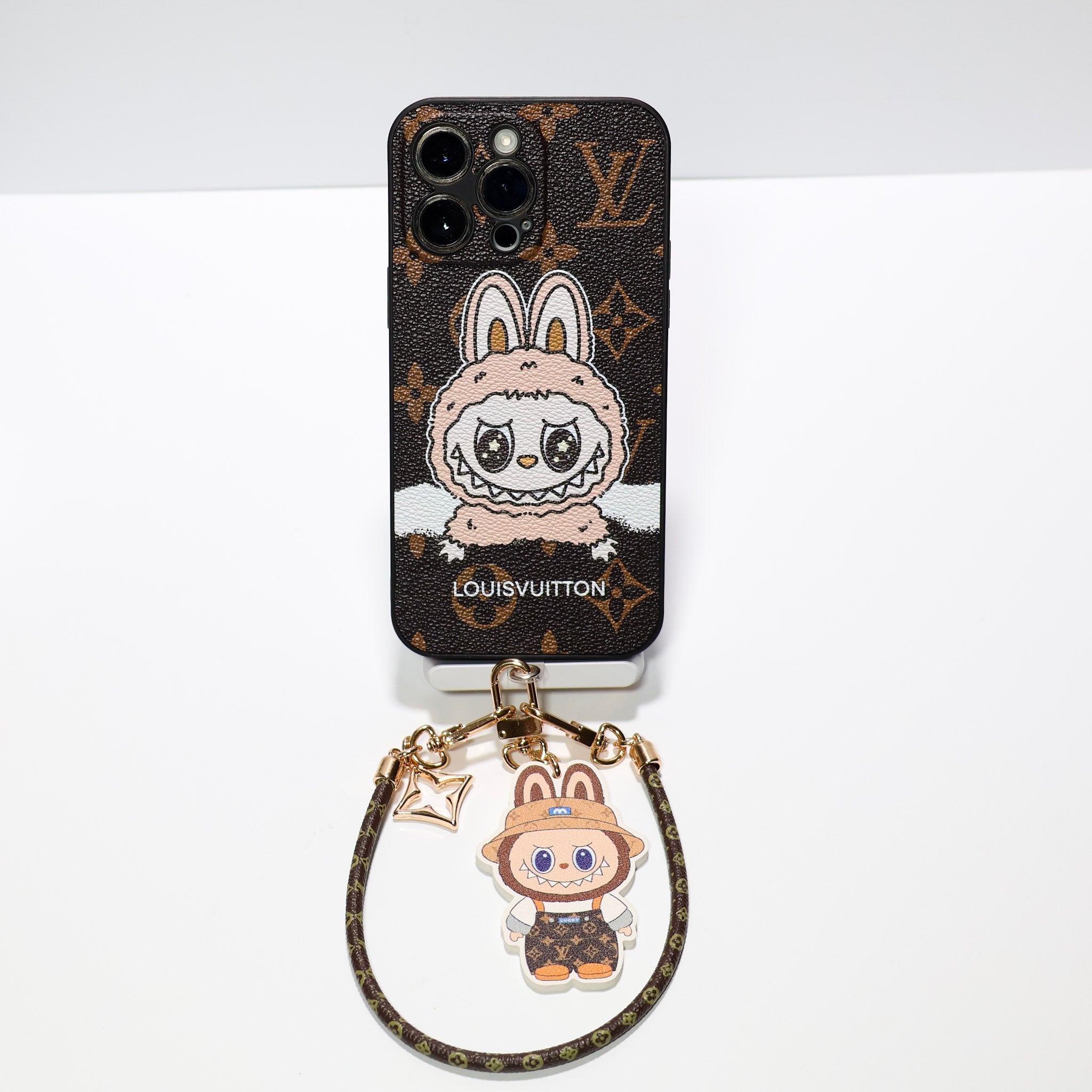Labubu Big Face LV iPhone Case for 13 16 Pro Max Series