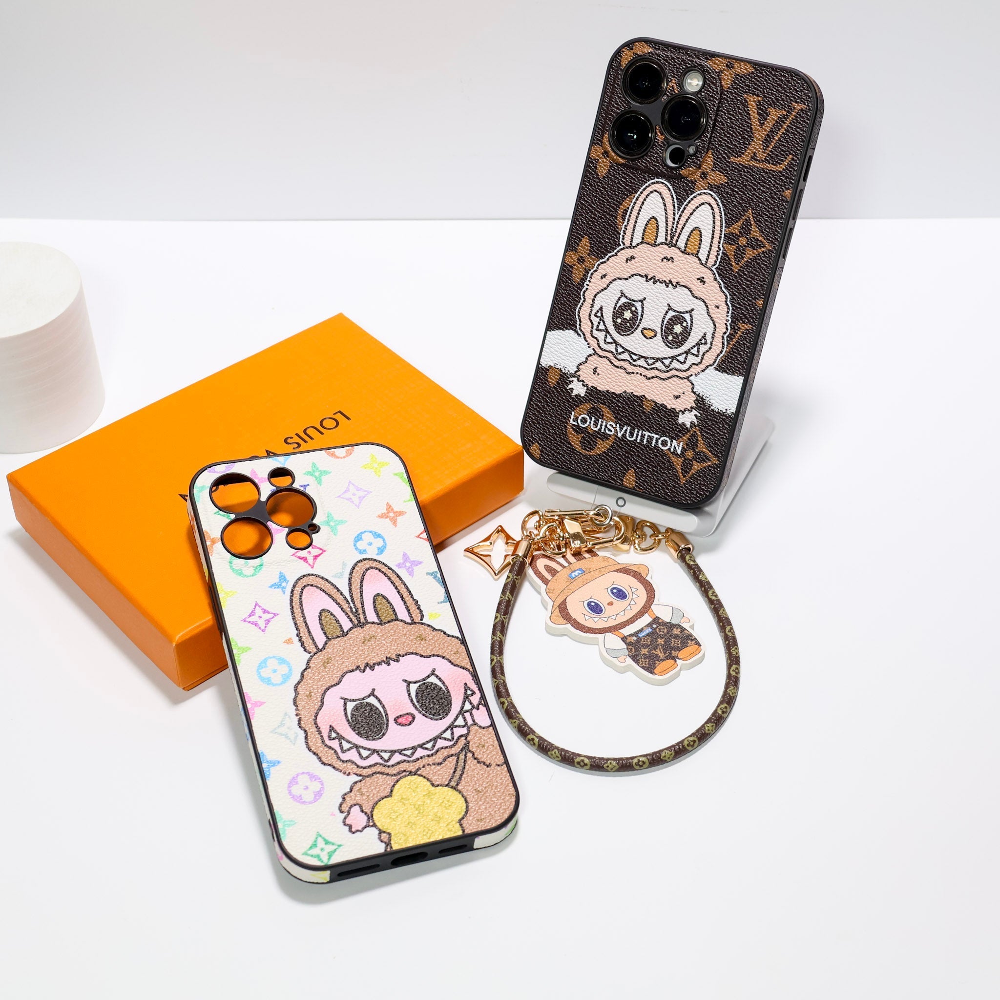 Labubu Big Face LV iPhone Case for 13 16 Pro Max Series