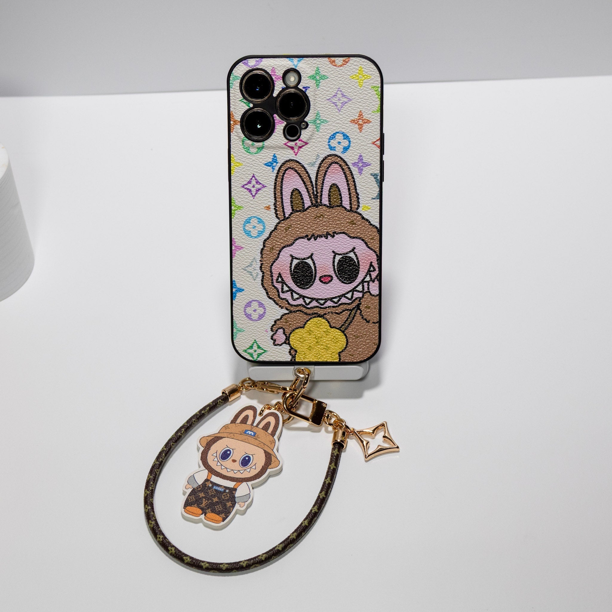 Labubu Big Face LV iPhone Case for 13 16 Pro Max Series