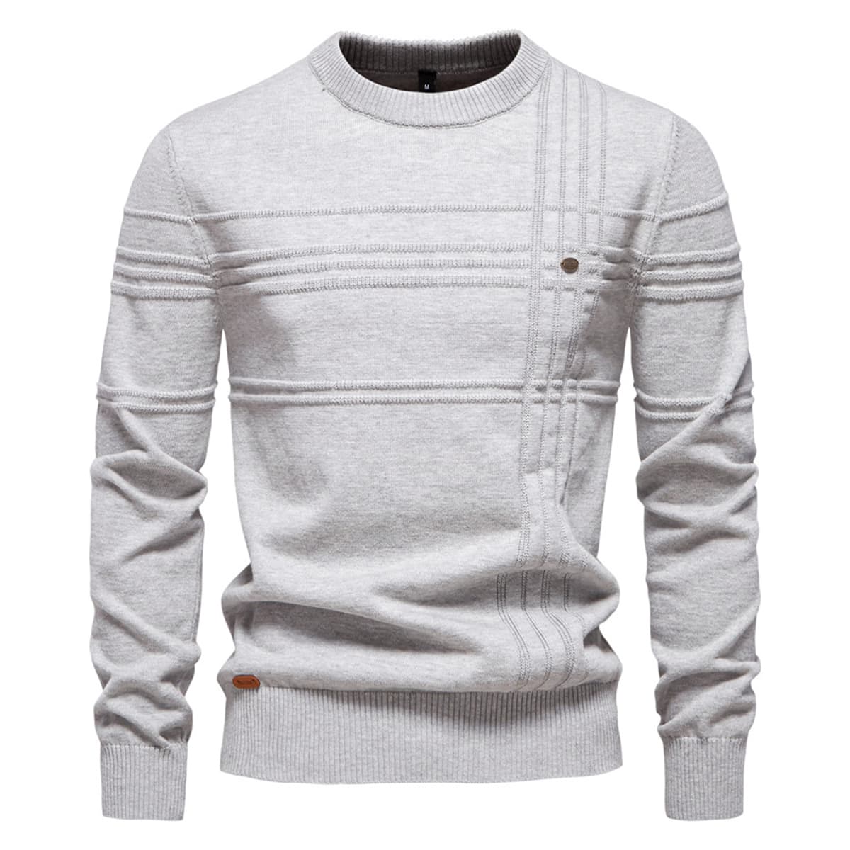 Men's Crosshatch Crew Neck Sweater