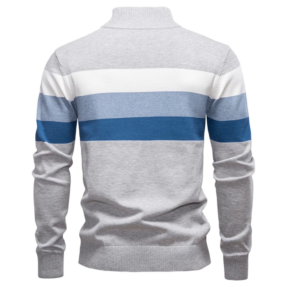 Men’s Classic Colorblock Half-Zip Sweater