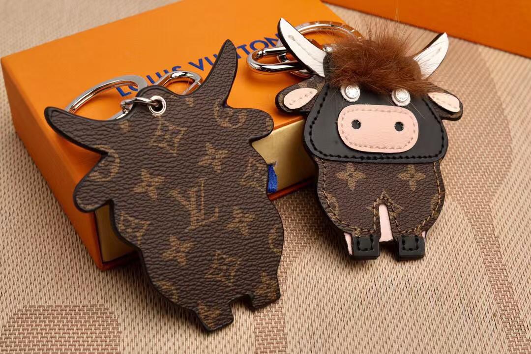 LV Cow KeyChain Bag Charm