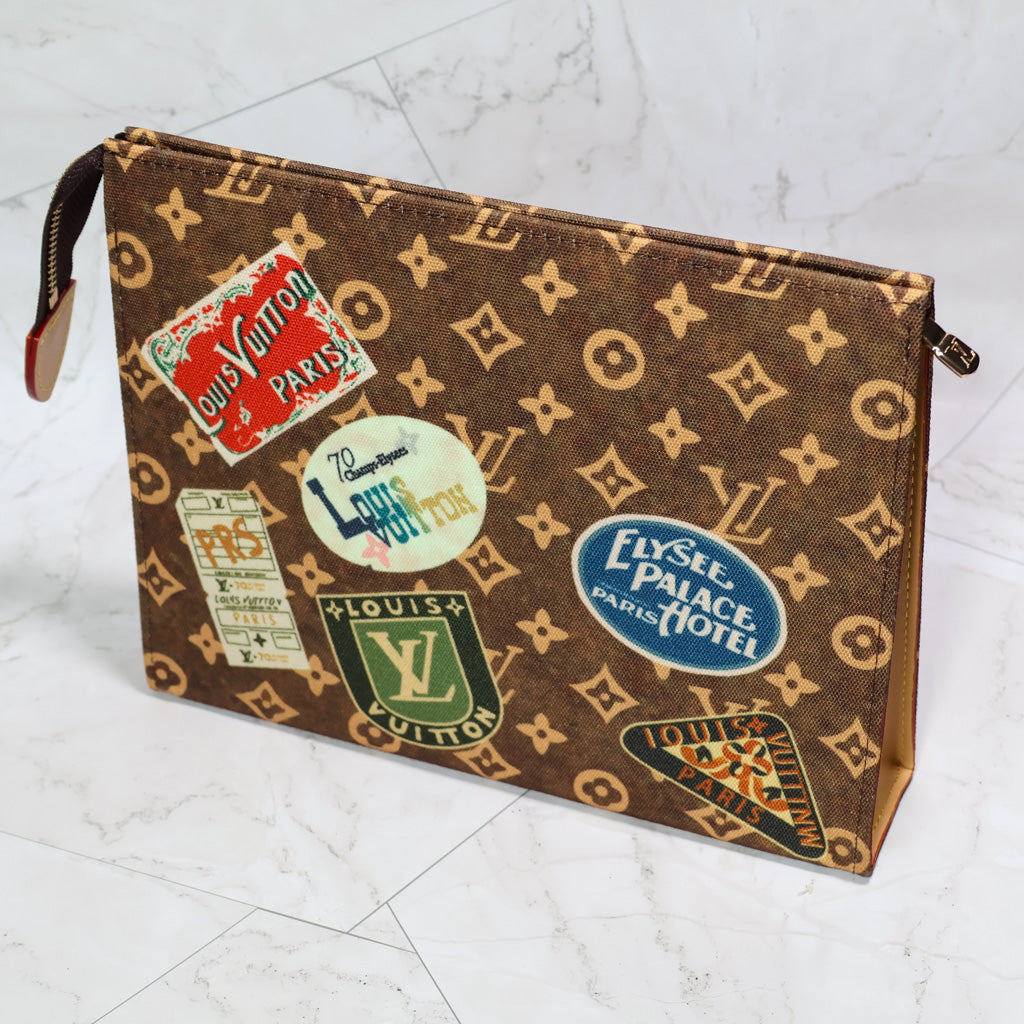 LV Sticker Pouch Clutch