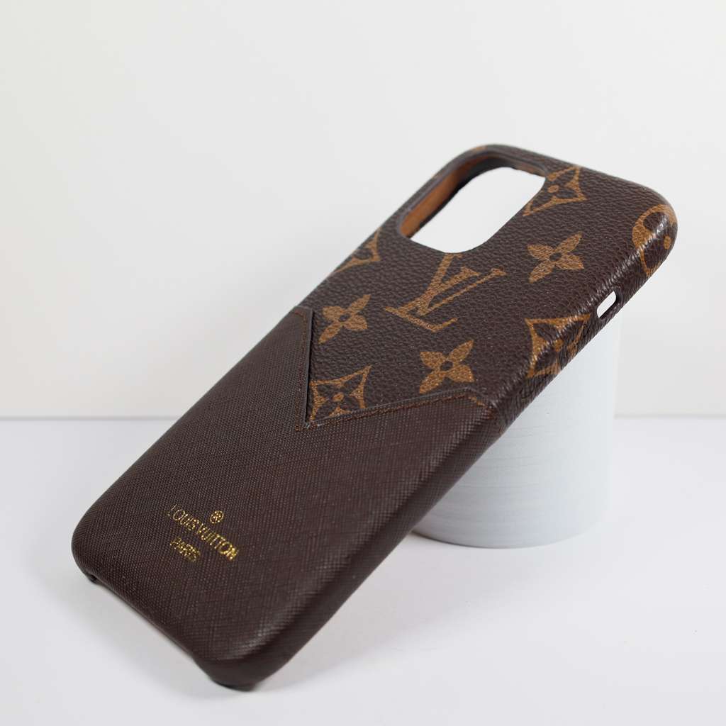 LV Card Holder iPhone Case Brown iPhone X 11 12 13 14 Pro Max