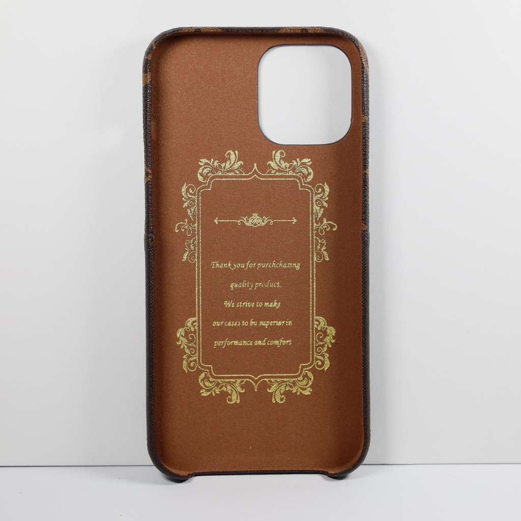 LV Card Holder iPhone Case Brown iPhone X 11 12 13 14 Pro Max