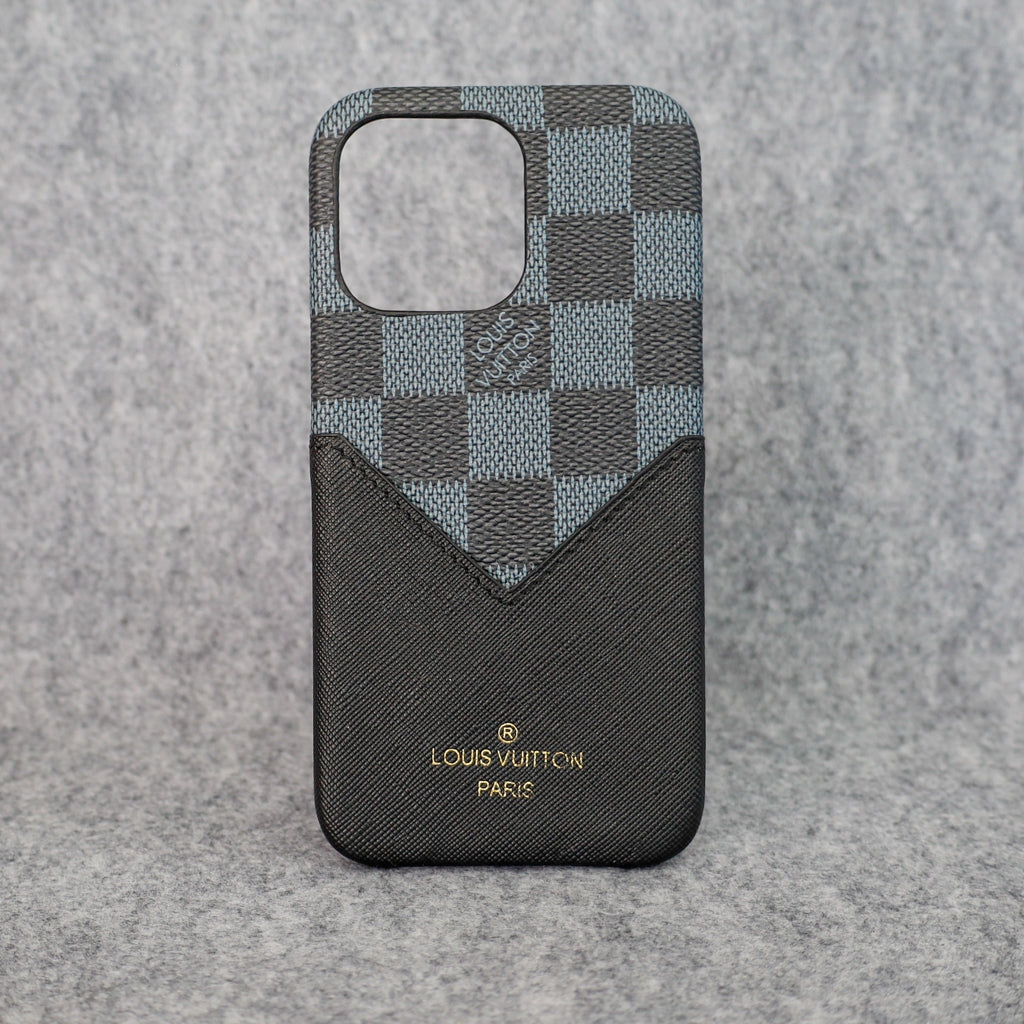 Black Checkered Phone Case for iPhone