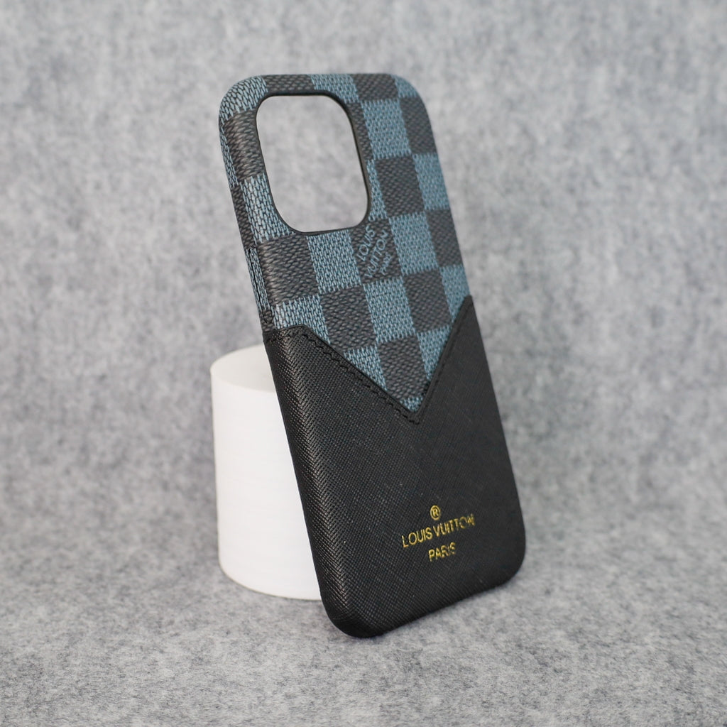Black Checkered Phone Case for iPhone