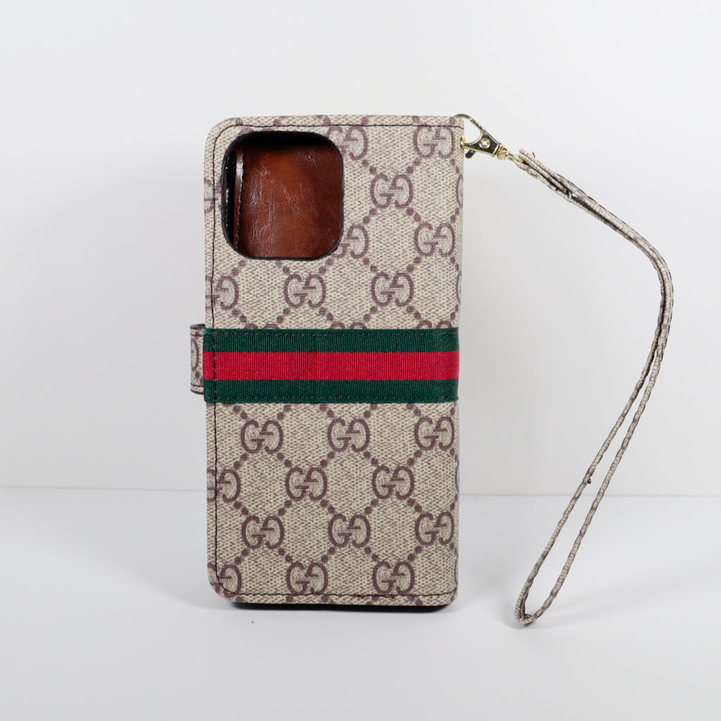 Gucci Wallet Phone Case Case Zipper Wallet Kickstand for iPhone