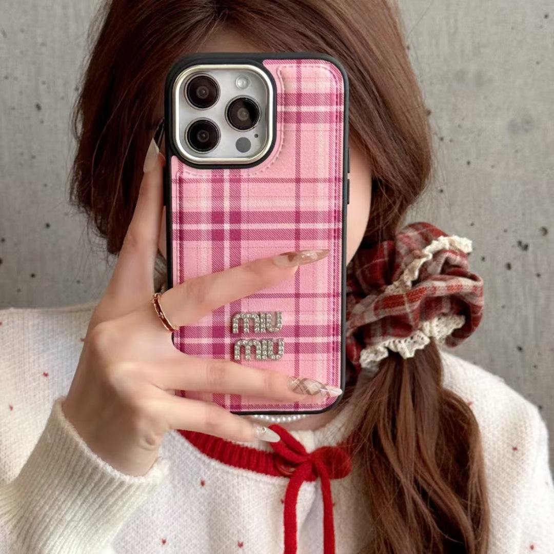 MiuMiu iPhone Case for 13 14 1 5 16 & Pro Max Plus Series