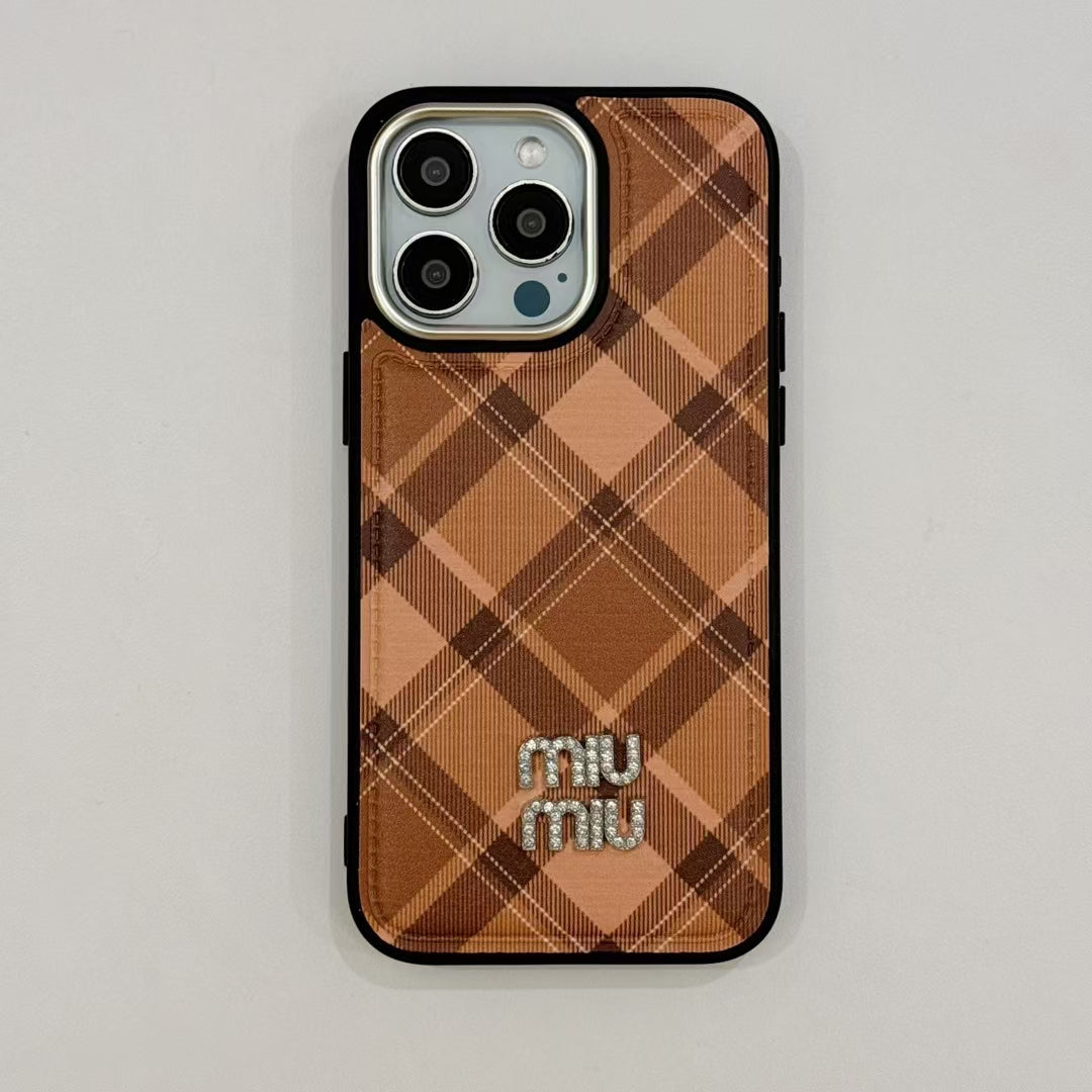 MiuMiu iPhone Case for 13 14 1 5 16 & Pro Max Plus Series