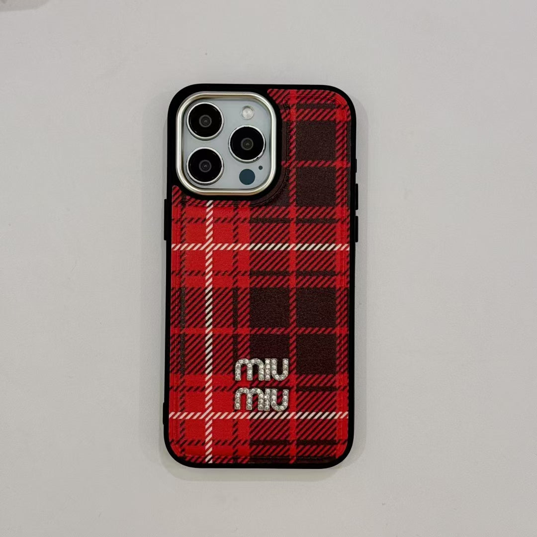 MiuMiu iPhone Case for 13 14 1 5 16 & Pro Max Plus Series