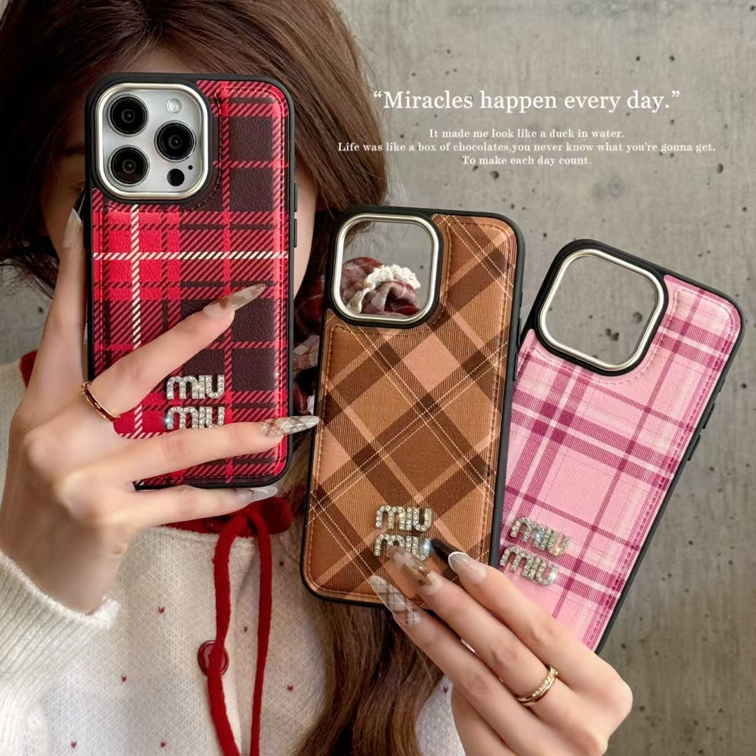 MiuMiu iPhone Case for 13 14 1 5 16 & Pro Max Plus Series