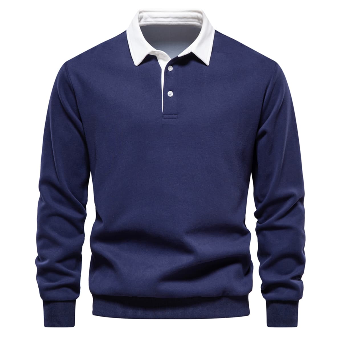 Men’s Polo Collar Sweatshirt