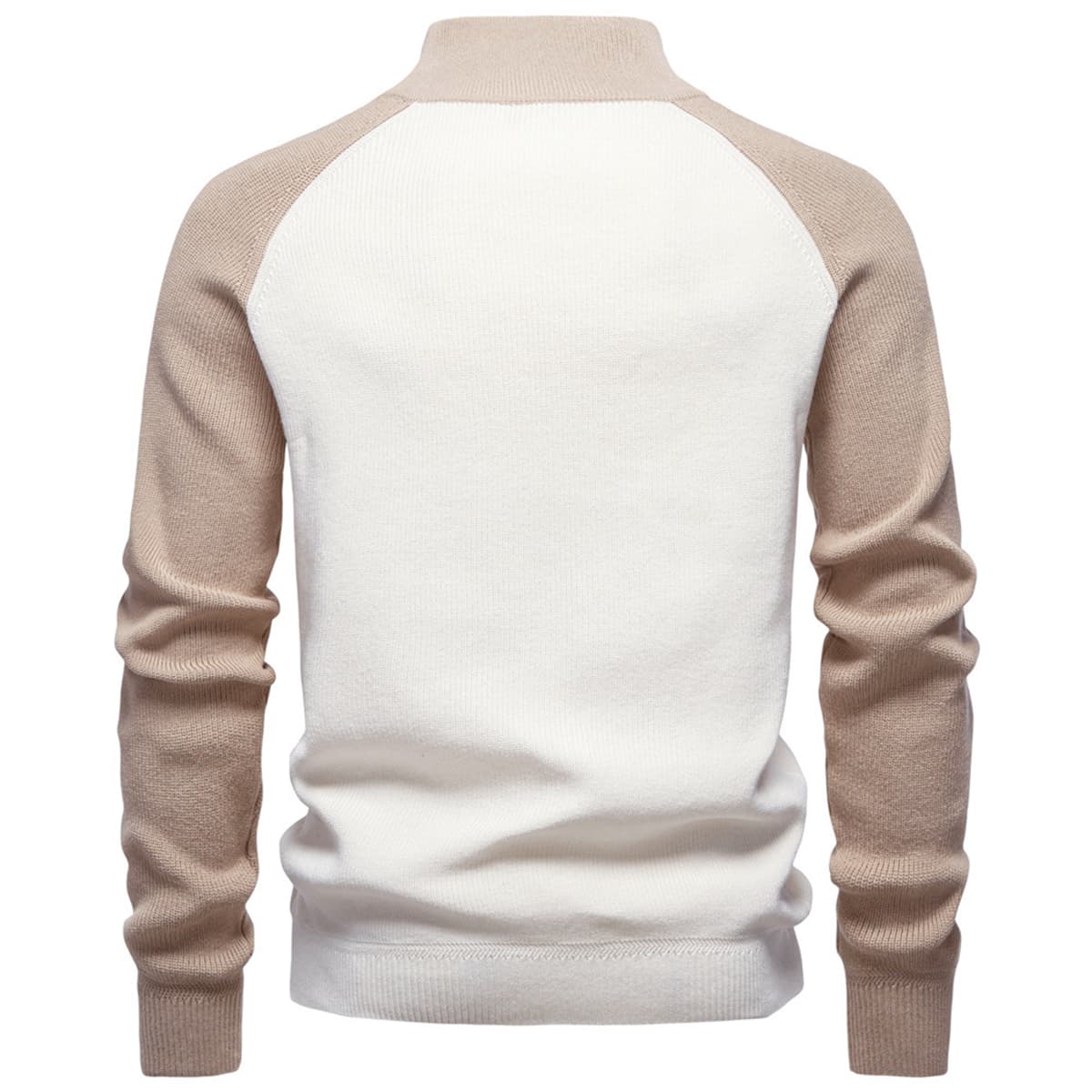 Men’s Half-Zip Colorblock Pullover Sweater