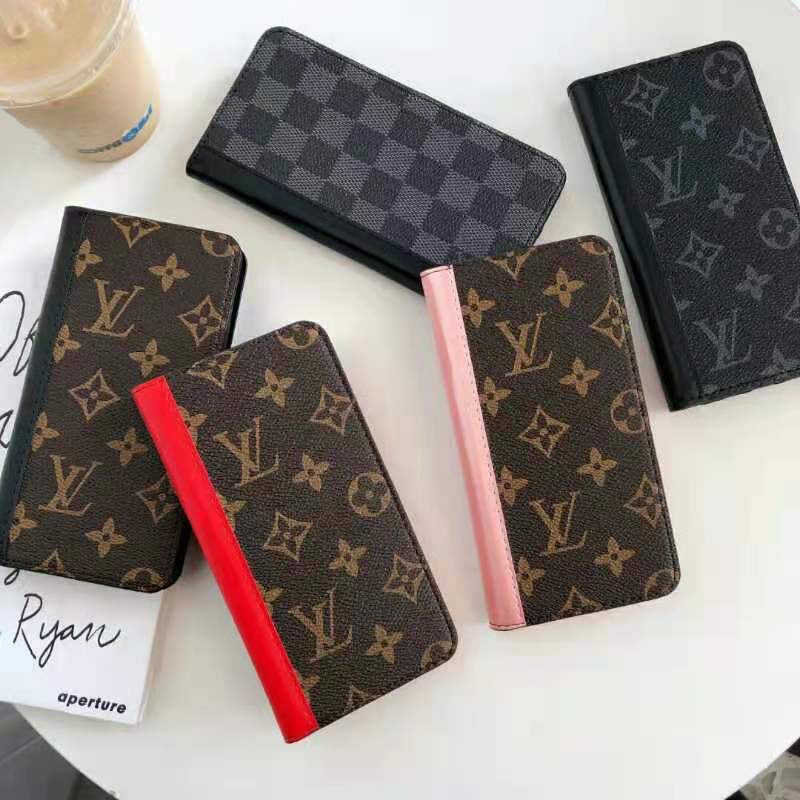 LV iPhone Wallet Case Accent Color Edge
