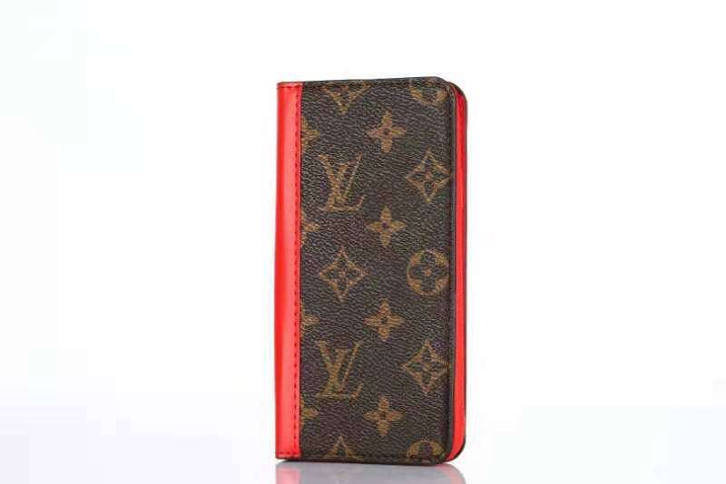 LV iPhone Wallet Case Accent Color Edge