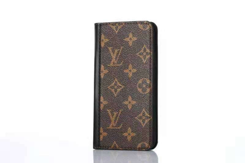 LV iPhone Wallet Case Accent Color Edge