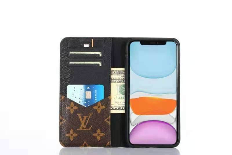 LV iPhone Wallet Case Accent Color Edge