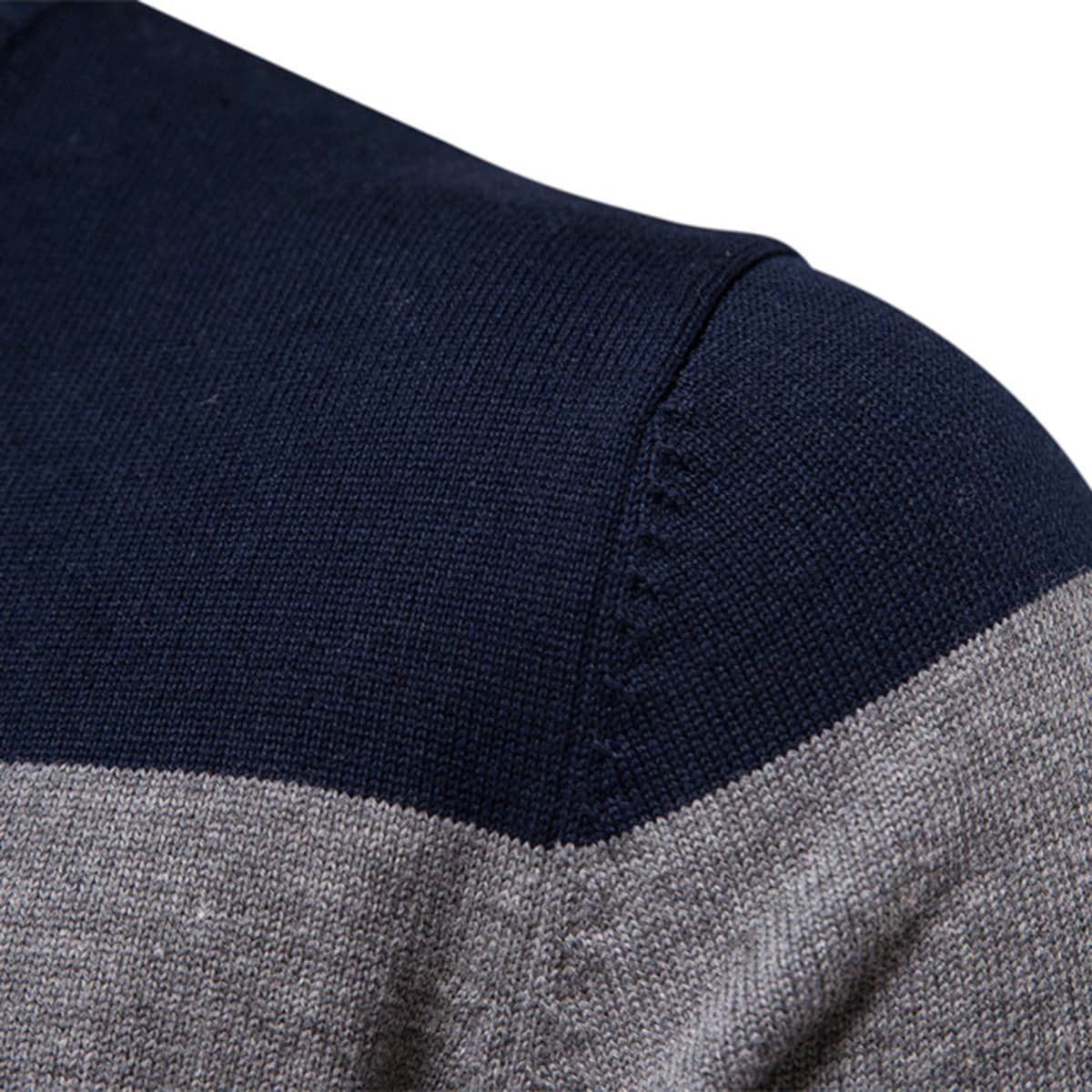 Men’s Classic Colorblock Half-Zip Sweater