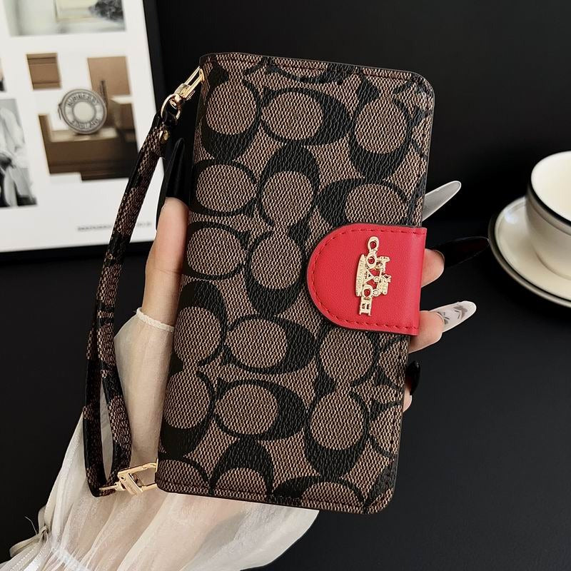 Leather Flip iPhone Case With Card Holder