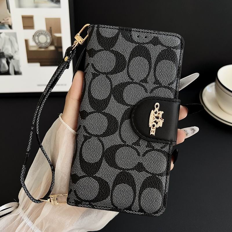 Leather Flip iPhone Case With Card Holder