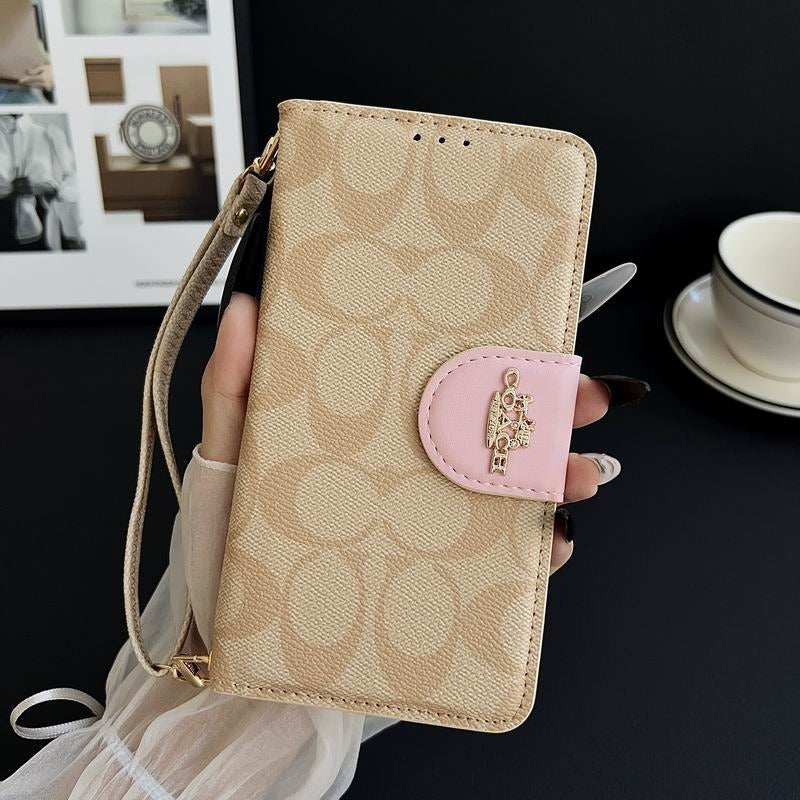 Leather Flip iPhone Case With Card Holder