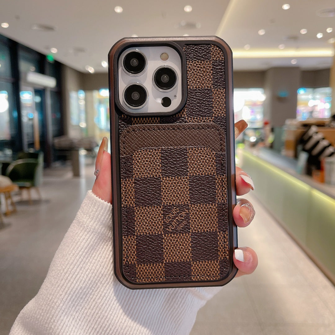 Luxury Phone Case Card Holder for iPhone 16 Pro Max Series