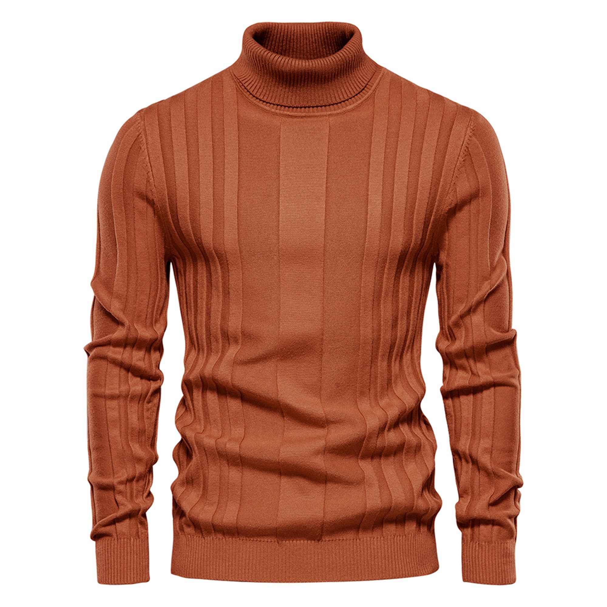Men’s Stripe Turtleneck Sweater