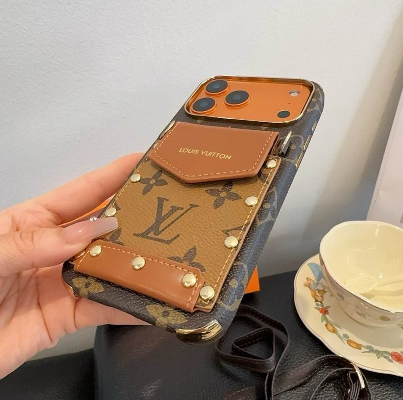 Card Holder iPhone Case Crossbody 14-17 / Pro / Pro Max / Plus / Air