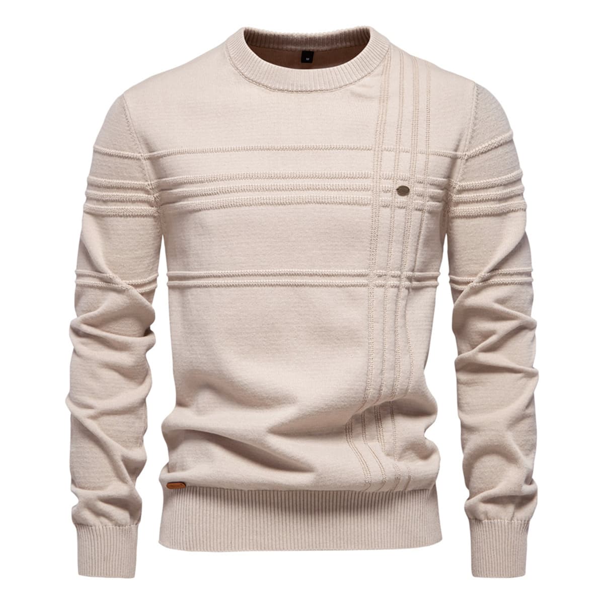 Men’s Crosshatch Crew Neck Sweater