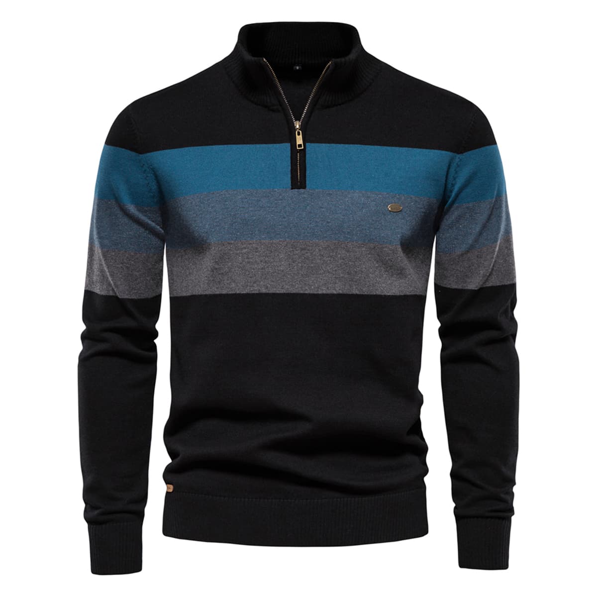 Men’s Classic Colorblock Half-Zip Sweater
