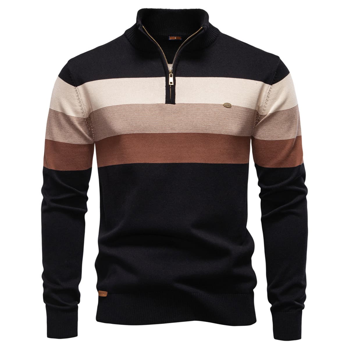 Men’s Classic Colorblock Half-Zip Sweater