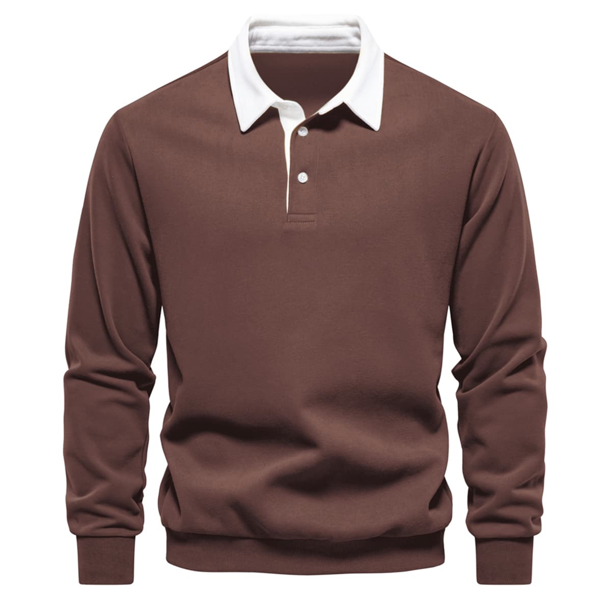Men’s Polo Collar Sweatshirt