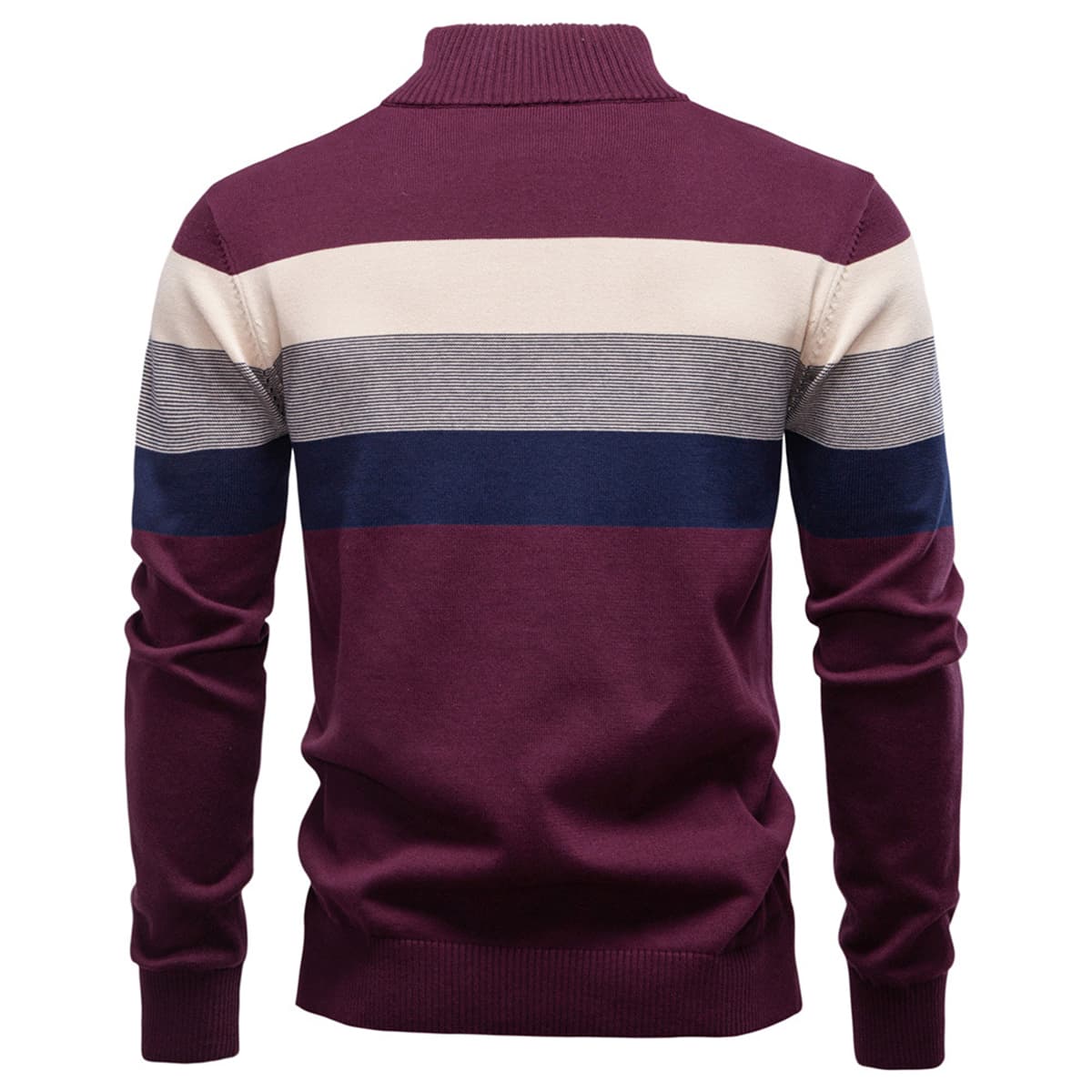 Men’s Classic Colorblock Half-Zip Sweater