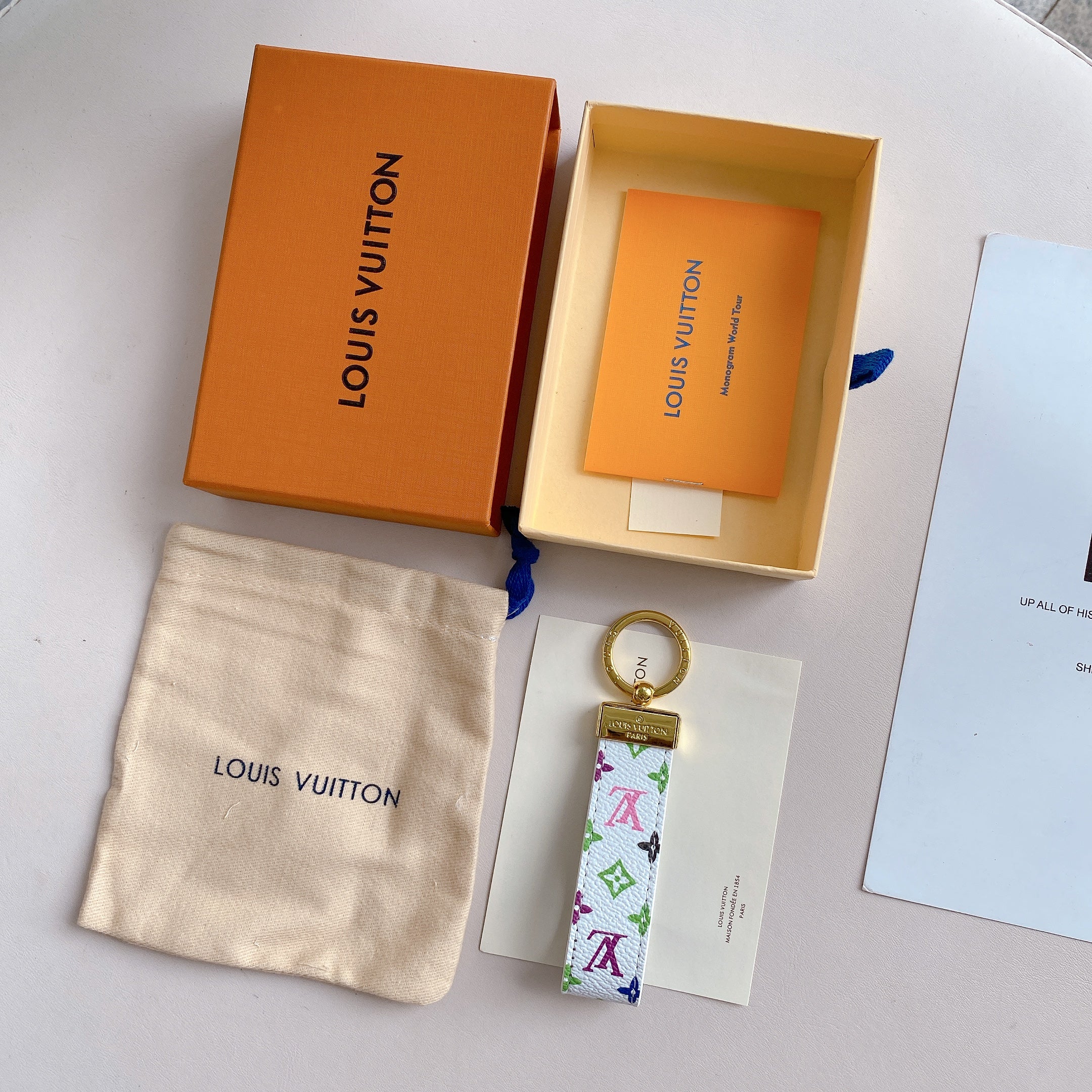 Dauphine Dragonne Key Holder Bag Charm