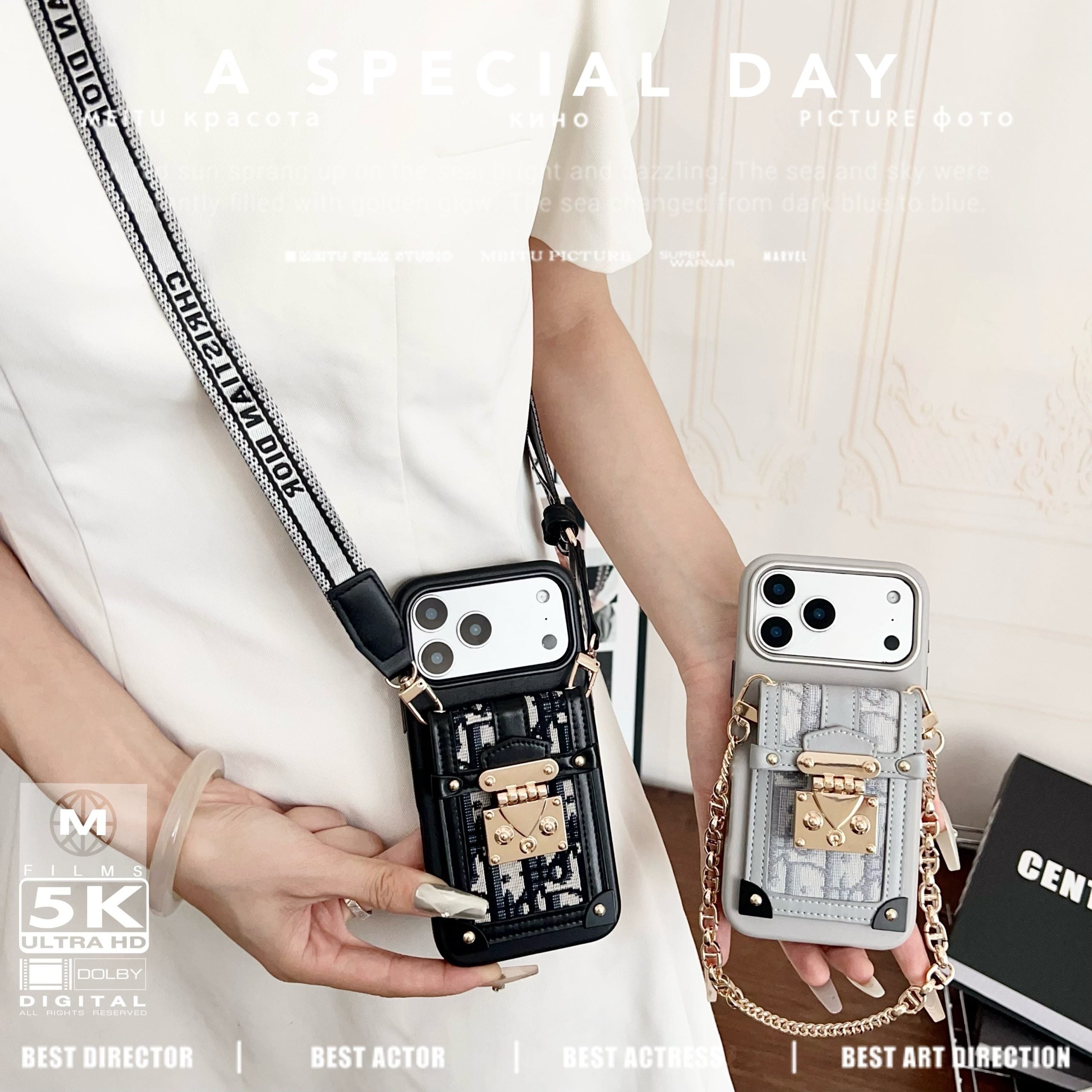 Fashion Dior Crossbody Phone Case iPhone