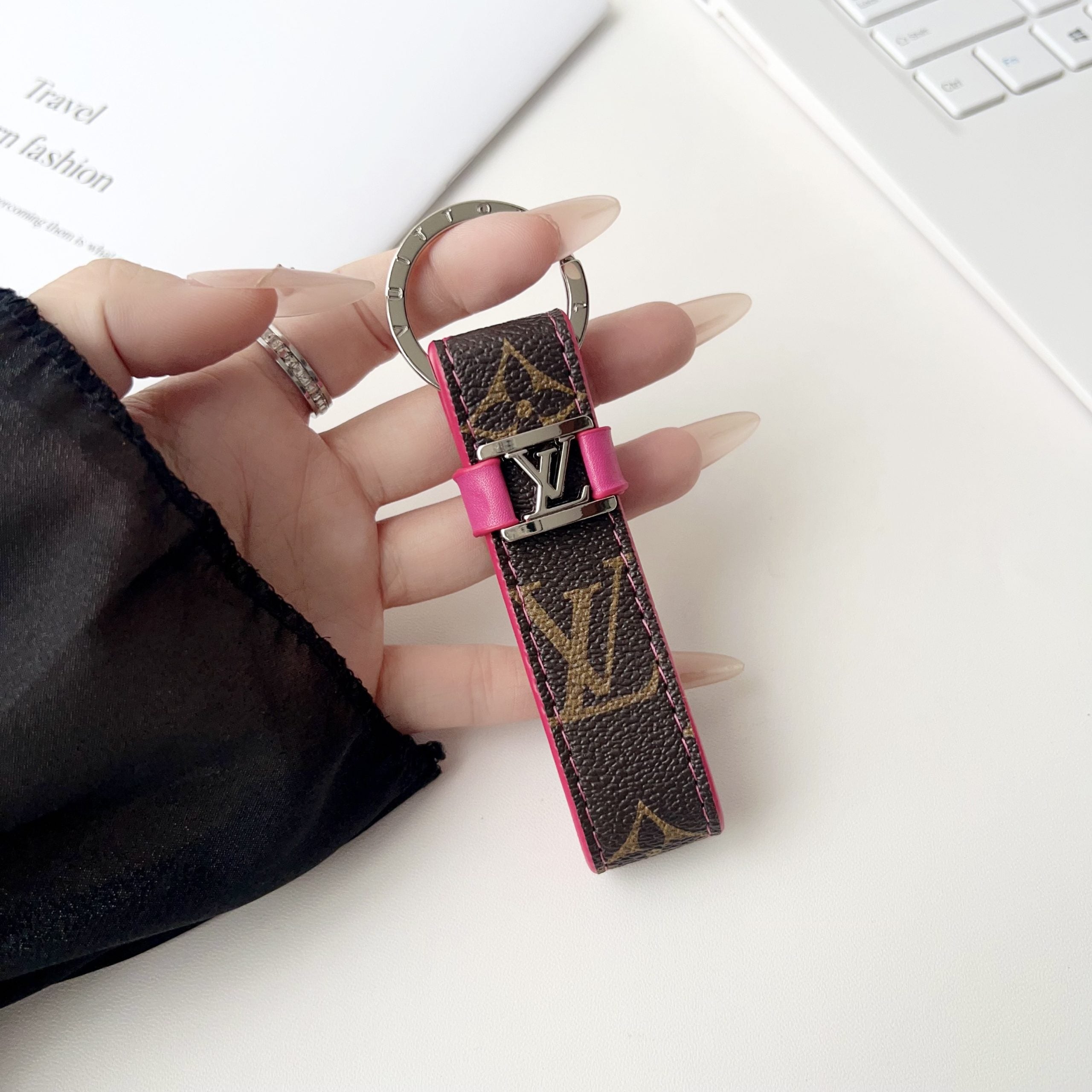 LV Dragonne Key Holder Monogram