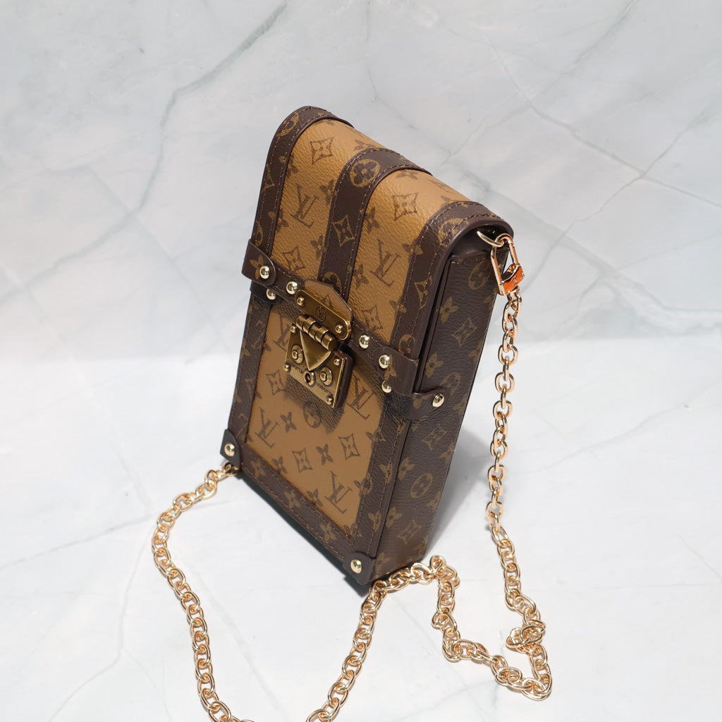 LV Vertical Trunk Pochette Crossbody Bag