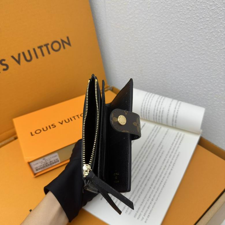 Luxury LV Wallet Brown Monogram Card Holder with Zipper