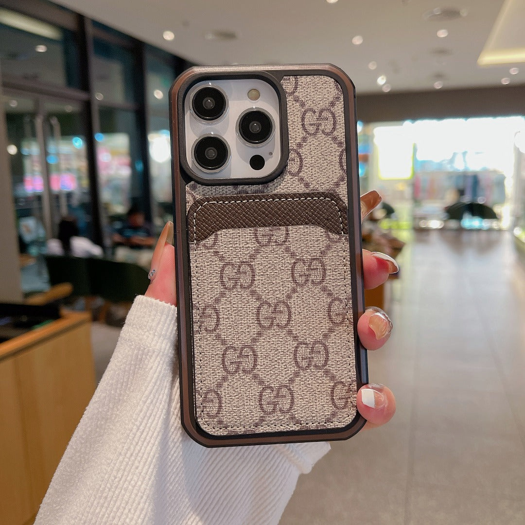 LV iPhone 15 16 Pro Max Plus Case Monogram Pattern