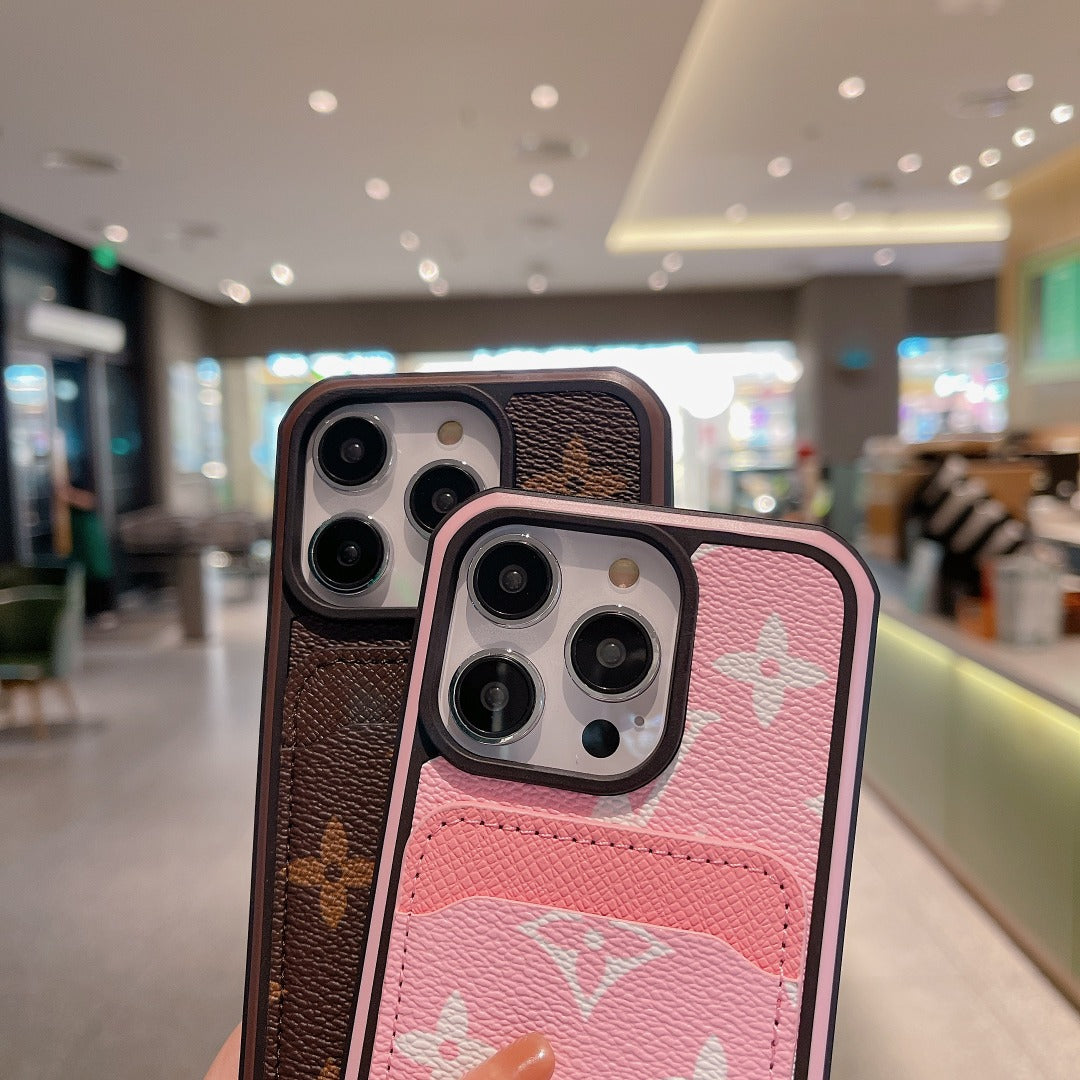 LV iPhone 15 16 Pro Max Plus Case Monogram Pattern