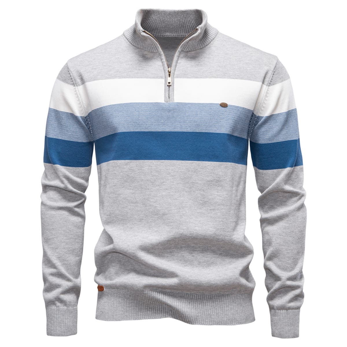 Men’s Classic Colorblock Half-Zip Sweater