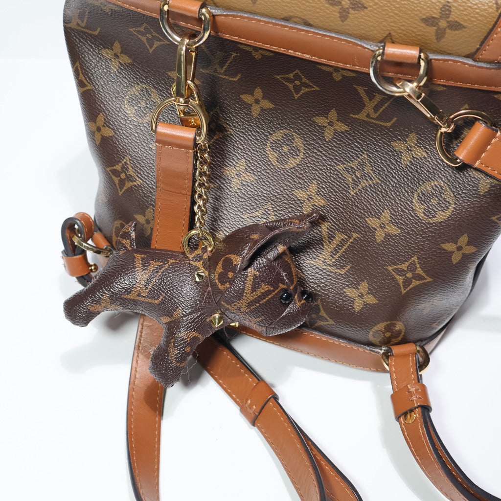 LV Dog Keychain Bag Charm