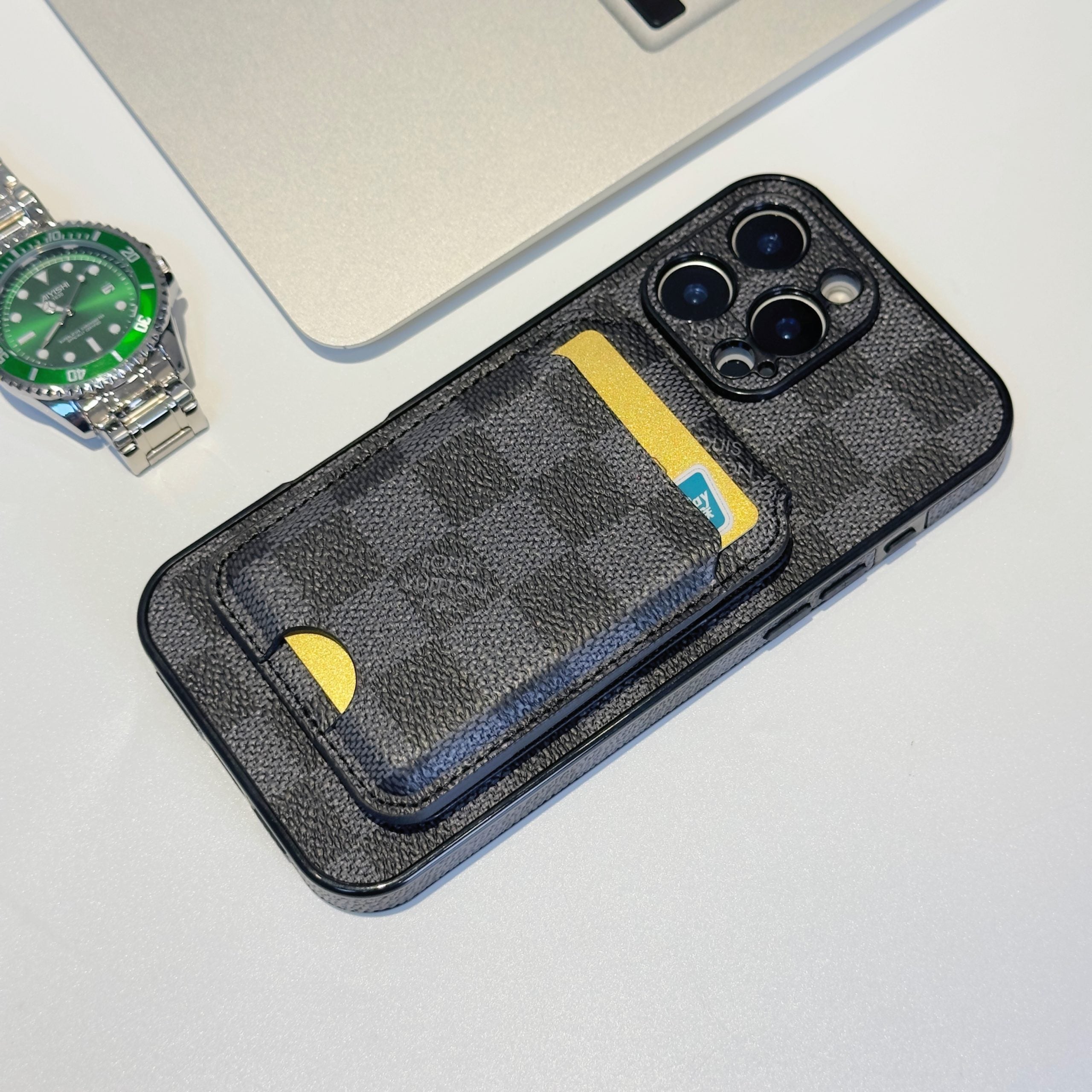 LV Magsafe iPhone Case With Card Holder 16/Pro/Pro Max/ Plus